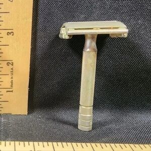 Vintage Gillette Super Speed Safety Razor Used Adjusts #2